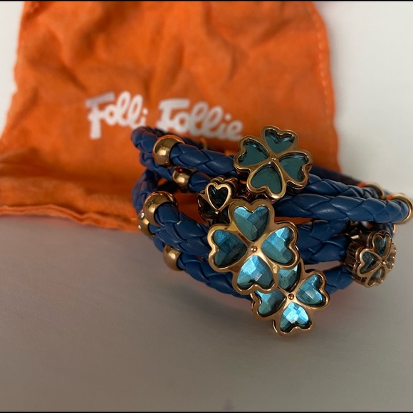 Folli Follie Elements Leather Bangle Bracelet - Picture 4 of 7